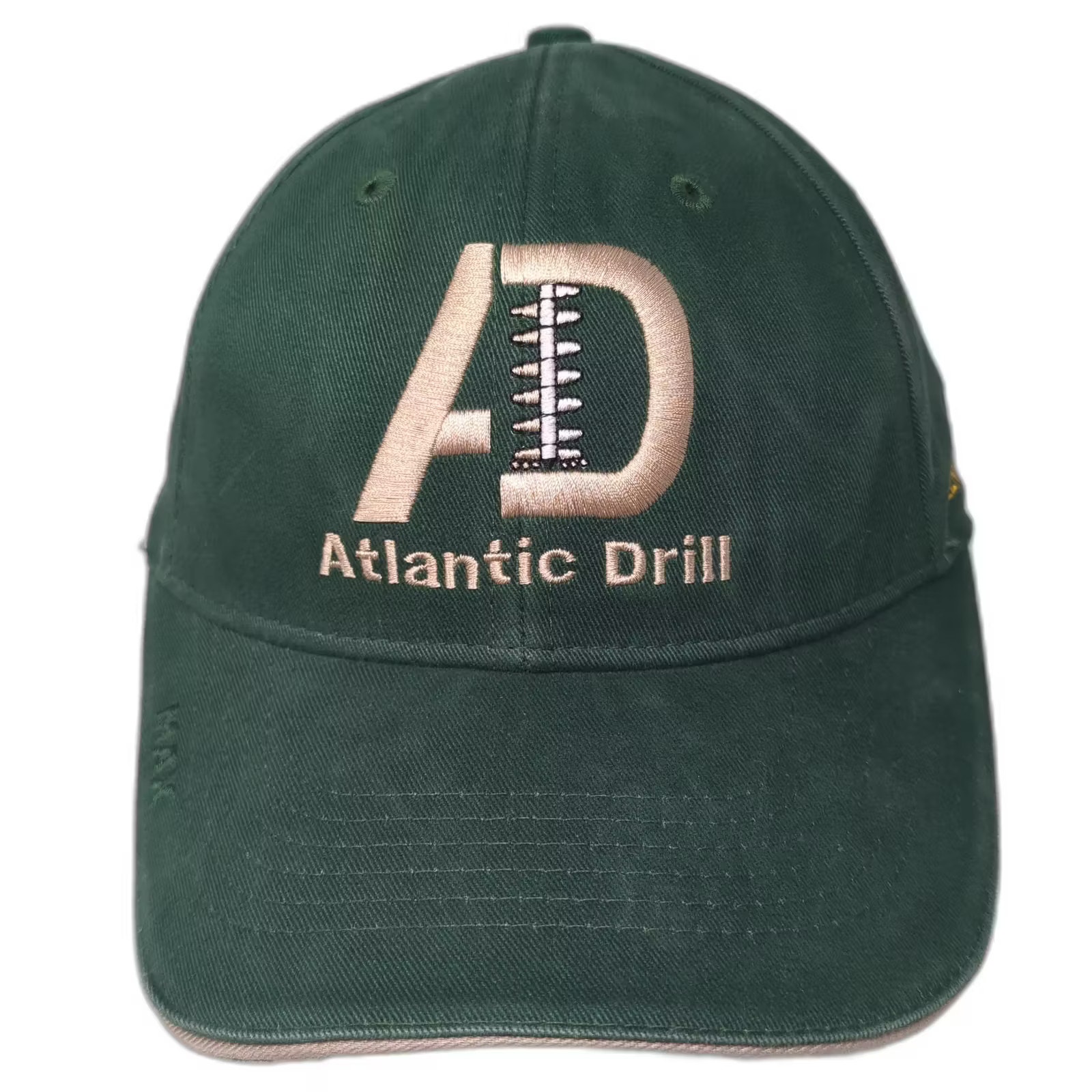 Triple Crown Green Gold Baseball Cap Hat Os Atlantic Drill Strapback Embroidered